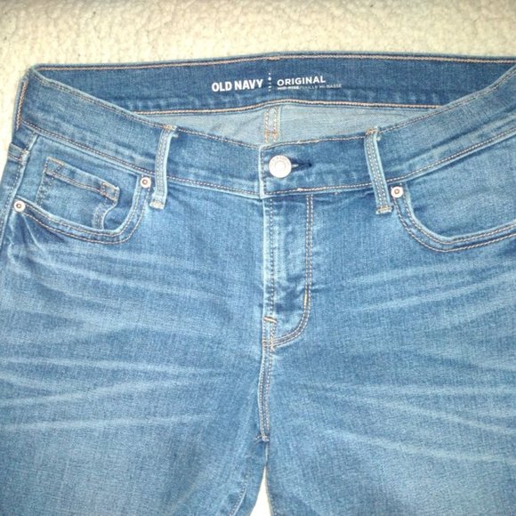 Old Navy Original, High Rise, ladies' Blue Denim Jeans, Tall, 28" Waist - Picture 7 of 11